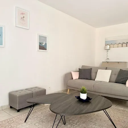 6 Pers, Proche Gare-mer-centre, Jardin Appartamento *