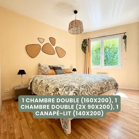 6 Pers, Proche Gare-mer-centre, Jardin Daire *