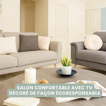 Apartmán 6 Pers, Proche Gare-mer-centre, Jardin Granville